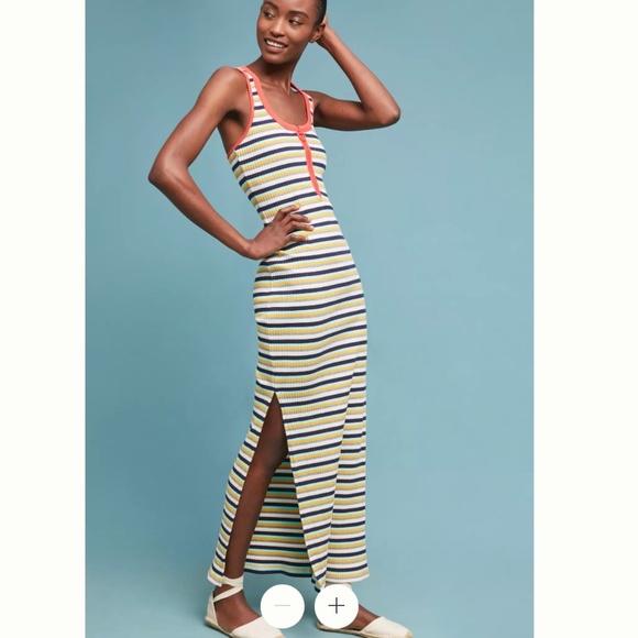 Splendid Dresses & Skirts - Splendid x Margherita Banda Striped Rib-Knit Maxi Dress | Size Small